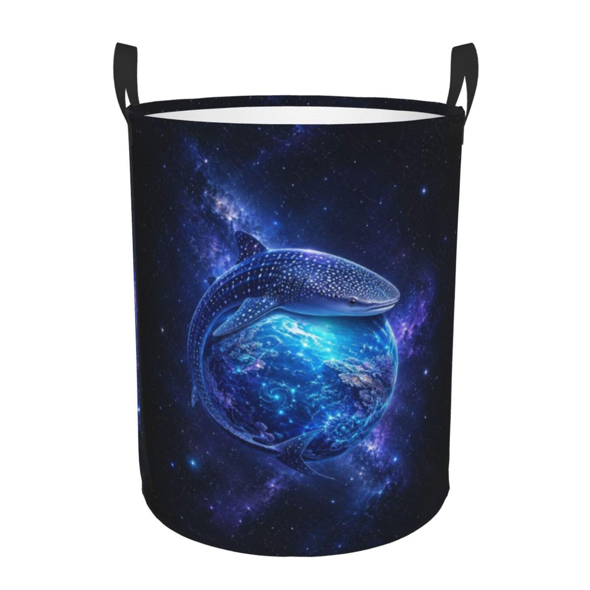 Laundry Basket Dirty Clothes Hamper for Bedroom Whale Shark Earth