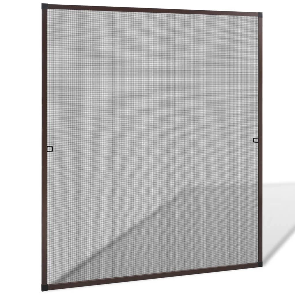 vidaXL Insect Screen for Windows - Robust Aluminum Frame with UV-Resistant Fiberglass Mesh, Adjustable to Any Window Size, Easy 