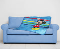 Disney Mickey Mouse Plush Travel Throw Blanket - Measures 40 X 50 Inches - Super Soft & Cozy Travel Accessories