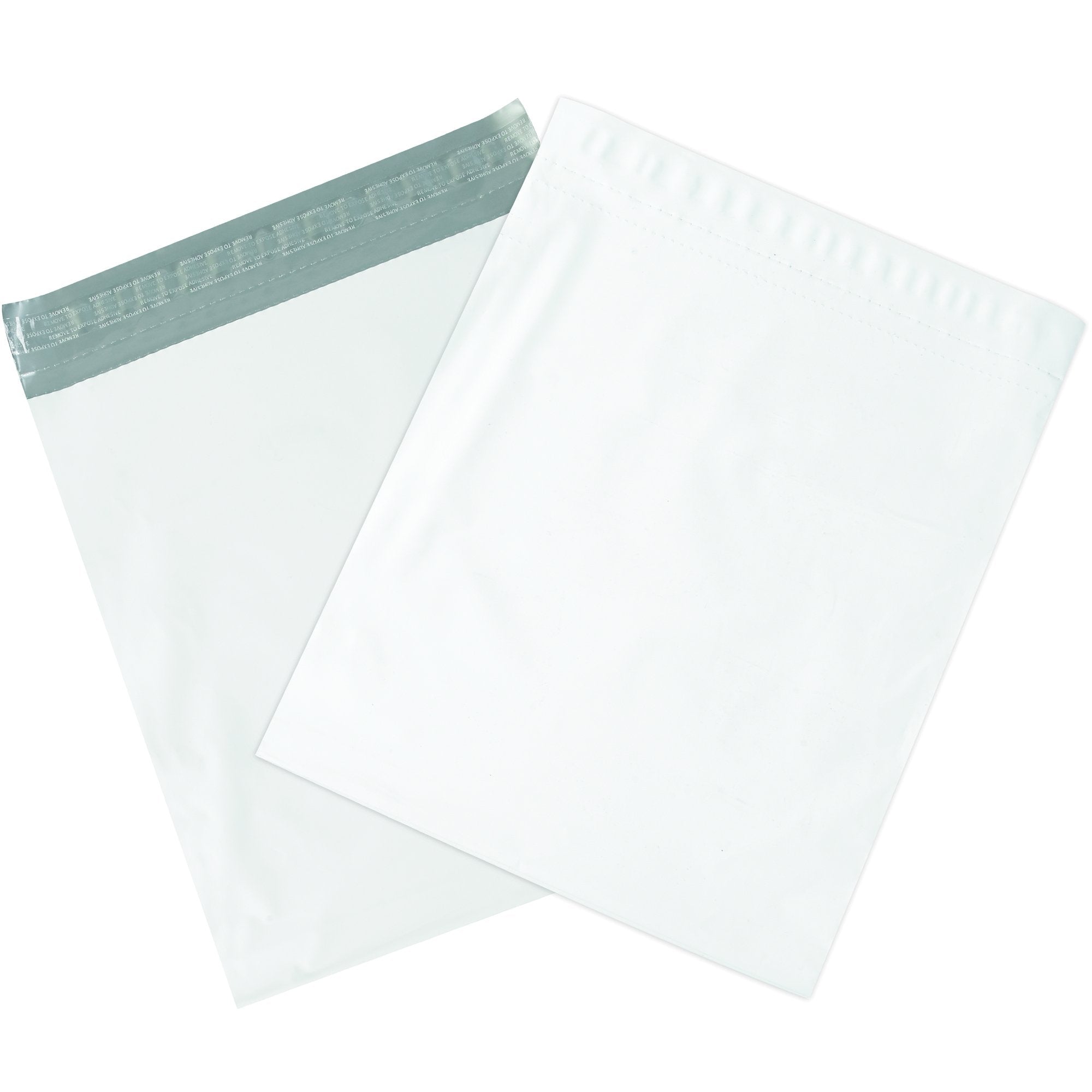 Box Usa 'Poly Mailer Envelopes, 15'' X 20'' X 4'', White, Self-Seal With Tear Strip, Gusseted, Waterproof And Puncture Re