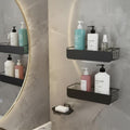 Signamio Set Of 3 Bathroom Organiser Without Drill Straight Metal Bathroom Organizer Heavy Duty Bathroom Shelves For Toiletries 