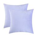 Jeneoo Set Of 2 Comfy Soft Velvet Throw Pillow Cases For Sofa Couch, Decorative Solid Square Cushion Covers For Bedroom Car (18