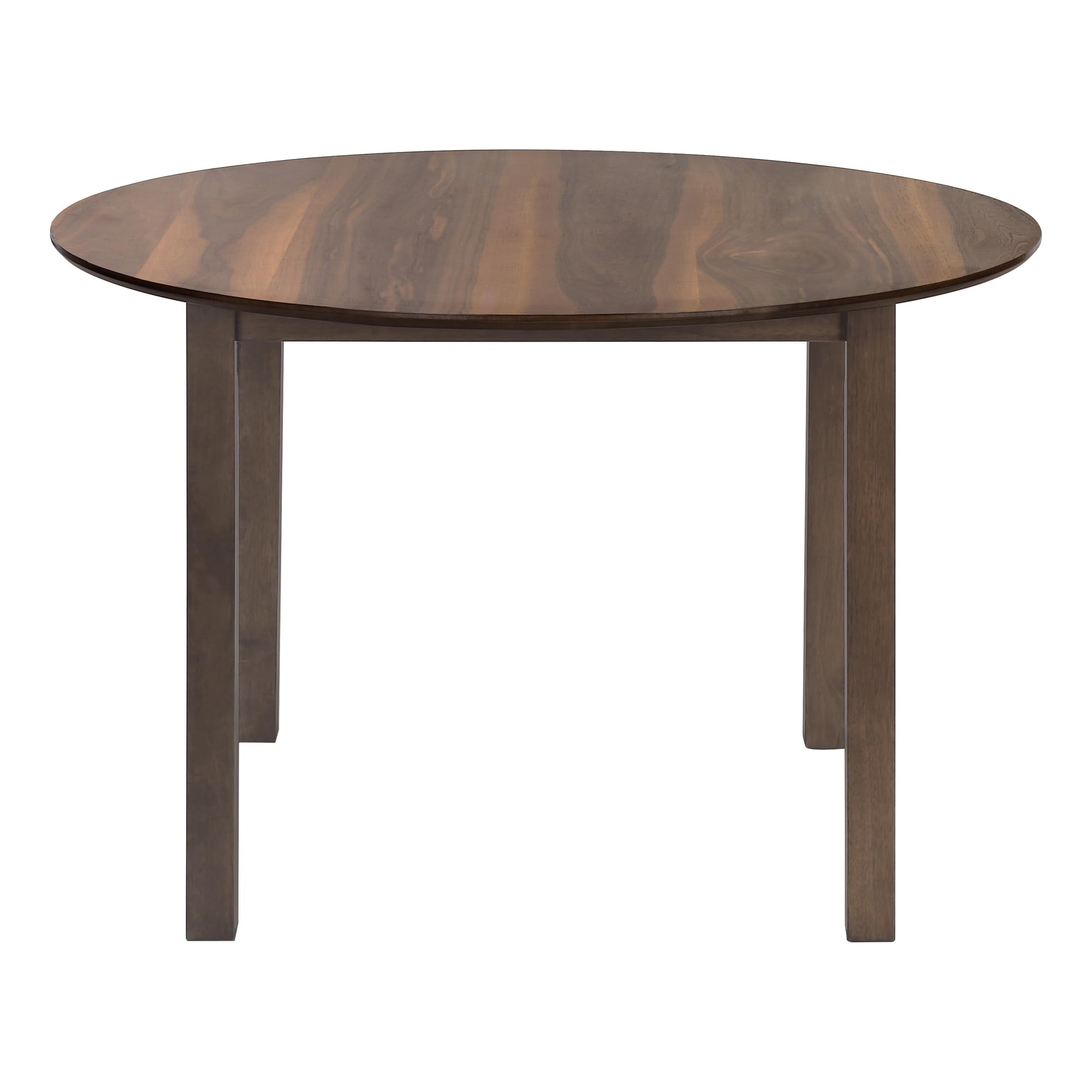 Monarch Specialties I 1316 Dining Table, 48&Quot; Round, Small, Kitchen, Dining Room, Veneer, Wood Legs, Brown, Transitional