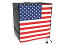 Atyard 30-Inch Outdoor Cover For Keter Unity (Small) Portable Table - Uv Resistant, Breathable, All Weather (30' L X 24' W X 32' H)Black,American Flag