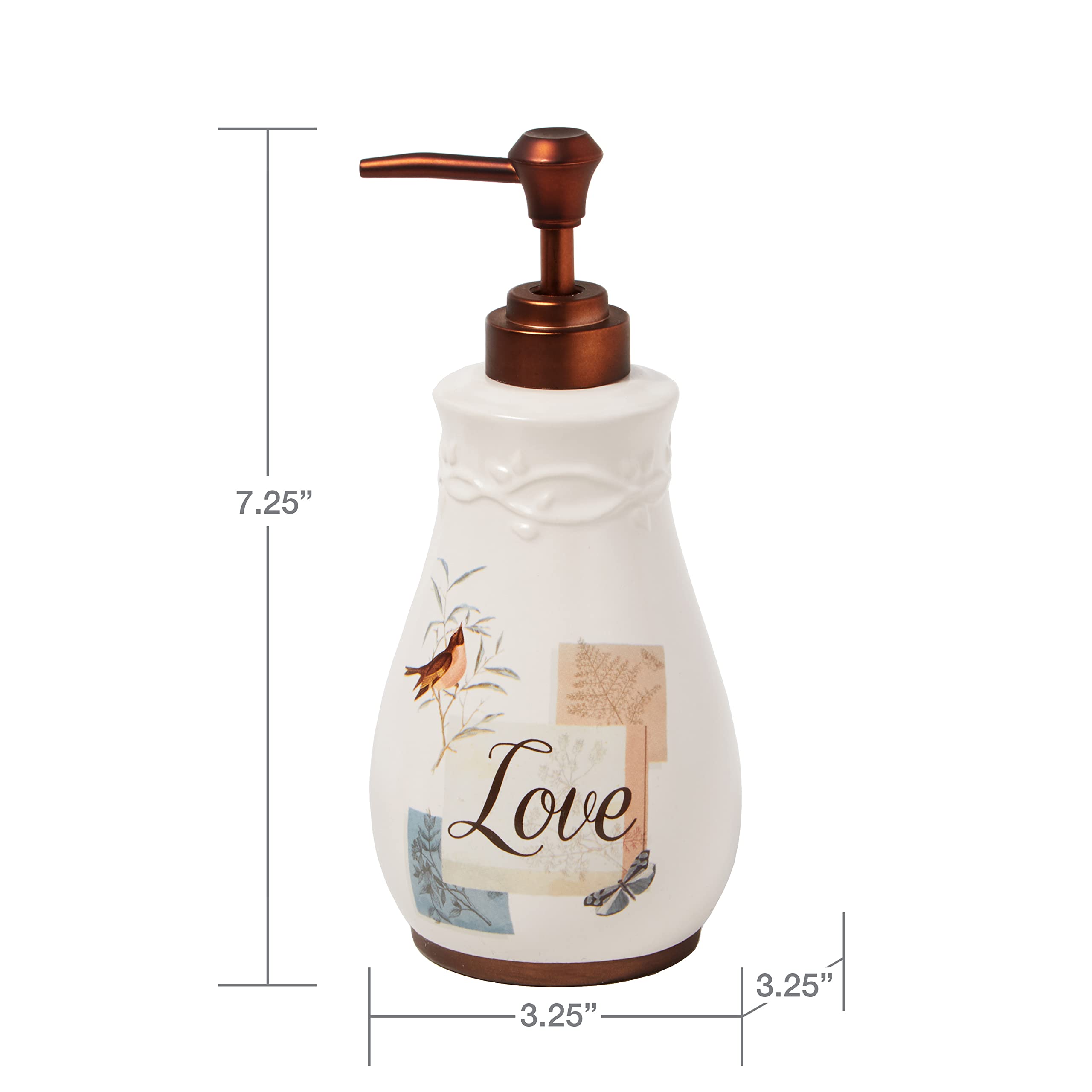 Skl Home By Saturday Knight Ltd. New Hope Soap Dispenser, Cream