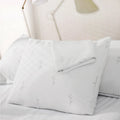 Feelathome 65% Polyester And 35% Rayon Derived From Bamboo Cooling Pillow Cover Waterproof - 20 X 36 Inches Pack Of 2 (King) - V
