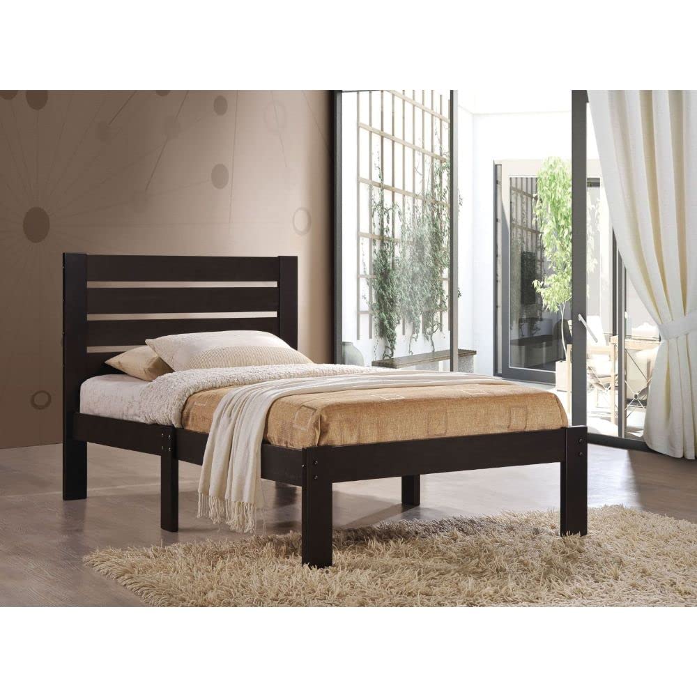 Acme Furniture Kenney Queen Wood Bed In Espresso Brown
