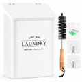 Lint Bin for Laundry Room, White