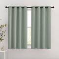 Nicetown Blackout Curtains 54 Inch Length For Bedroom - Grommet Thermal Insulated Solid Window Treatments Room Darkening Drapes