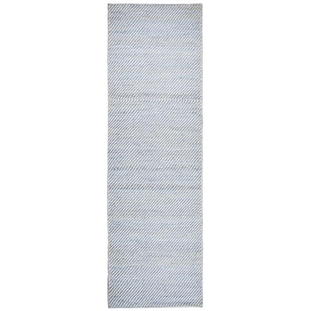 Rizzy Home Alora Decor Harlem 2'6" X 8' Stripe Natural/Gray/Rust/Blue Hand-Woven Area Rug