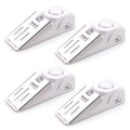 Emdmak Door Stop Alarm With 120Db Siren Door Stop For Home & Travel (White) (Pack Of 4)