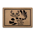 Funny Welcome Door Mats Decorative Area Rugs For Front Porch Decorwe'Re All Mad Here Personalized Monogram Kitchen Rugs And Mats