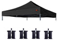 Scocanopy Commercial 8X8 Canopy Replacement Canopy Top,Canopy Cover Only (Black)