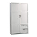 Sauder Miscellaneous Wardrobe/Storage Pantry Cabinet, L: 40.0 x W: 19.45 x H: 71.1, Soft White