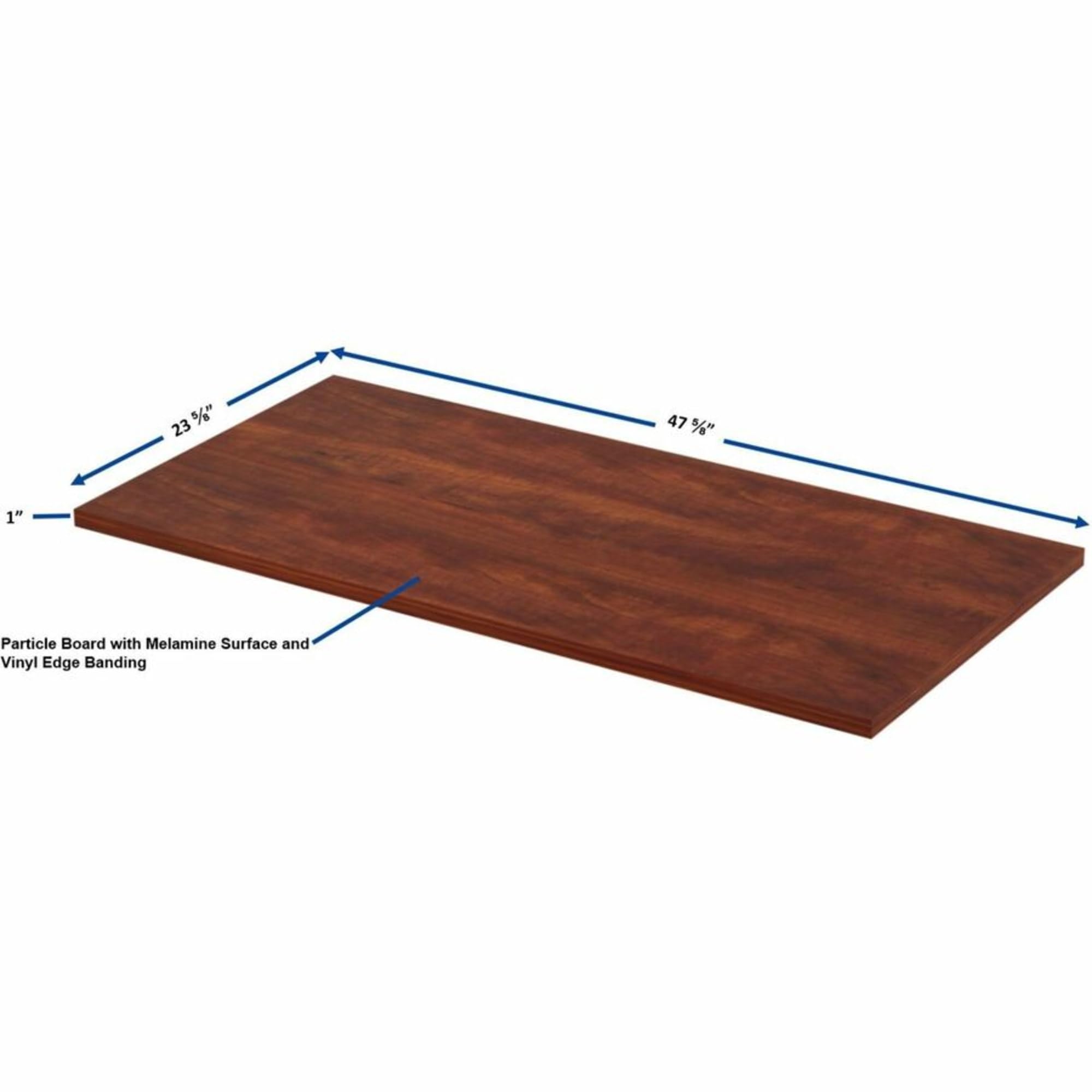 Lorell Utility Table Top, 48" x 24" Cherry