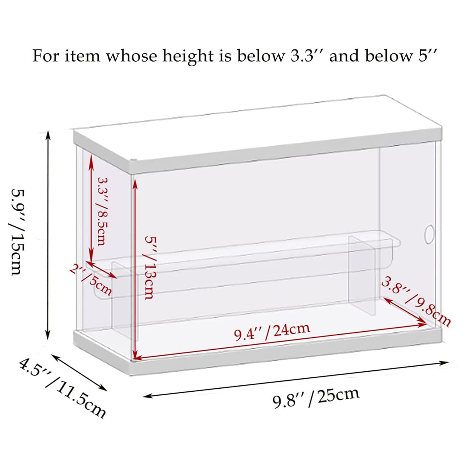 Elepure 2 Tier Clear Acrylic Display Box Case Stand For Funko Pop Advent Calendar Action Pop Figures Collectibles Assemble Count