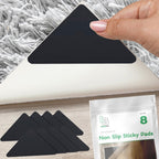 Ledgebay Rug Pad Grippers For Area Rugs - Multi Pack Reusable, No Skid, Washable, Anti-Slip, Rug Pad Gripper For Hardwood Floors
