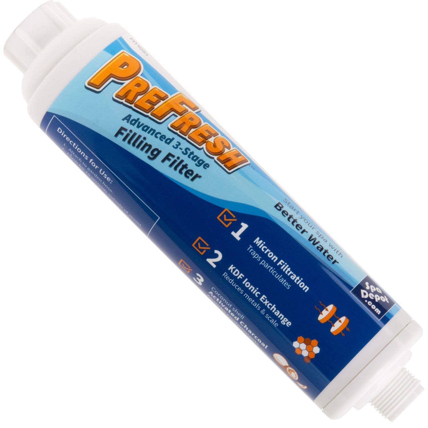 Pre Fresh Hose-End Water Filter For Filling Pool, Spa, Hot Tub & Spot-Free Car Wash