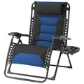 Foristrail Zero Gravity Chair Oversized Folding Recliner XL, Padded Anti Gravity Lounge Chair with Adjustable Pillow & Cup Holde
