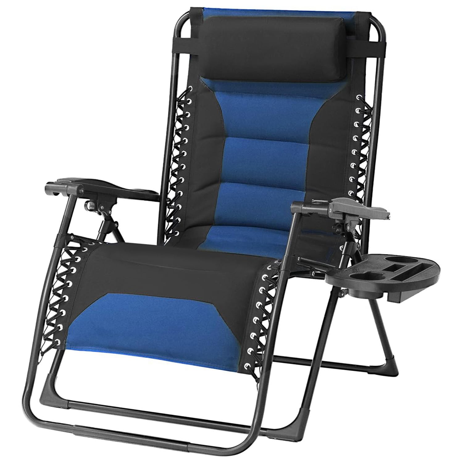 Foristrail Zero Gravity Chair Oversized Folding Recliner XL, Padded Anti Gravity Lounge Chair with Adjustable Pillow & Cup Holde