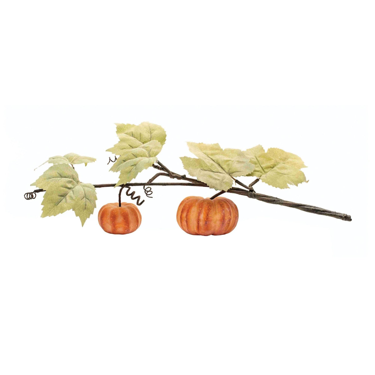 Melrose Pumpkin and Maple Leaf Artificial Fall Harvest Sprays - 21.25' - Set of 2