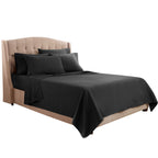 Clara Clark Queen Sheets, 6 Piece Set - Hotel Luxury Sheets For Queen Size Bed, Super Soft Bedding Sheets & Pillowcases, Queen Size Sheets, Black