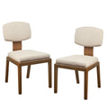 INK+IVY Armless Upholstered Set of 2 Dining Chair with Tan Finish II108-0500