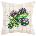 Rizzy Home 20" x 20" Down Filled Pillow with Cotton Duck Cover-Multi