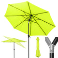 Tempera 9Ft Patio Market Outdoor Table Umbrella With Push Button Tilt And Crank,Large Sun Umbrella With Sturdy Pole&Fade Resistant Canopy,Easy To Set, Apple Green