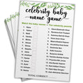 AllNeedz Baby Shower Celebrity Baby Name Guess Card Game | Funny Game Cards | for Shower (Set of 15 Cards)