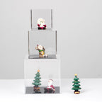Kcgani Clear Acrylic Boxes For Collectibles Display, Removable Countertop Storage Box Cube Organizer Stand Riser, Dustproof Prot