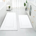 SHACOS Super Soft Bathroom Runner Rug Set of 2 Pieces 20x47 + 20x32 inch Bath Mat Non Slip Plush Bath Rug Absorbent Bathroom Car
