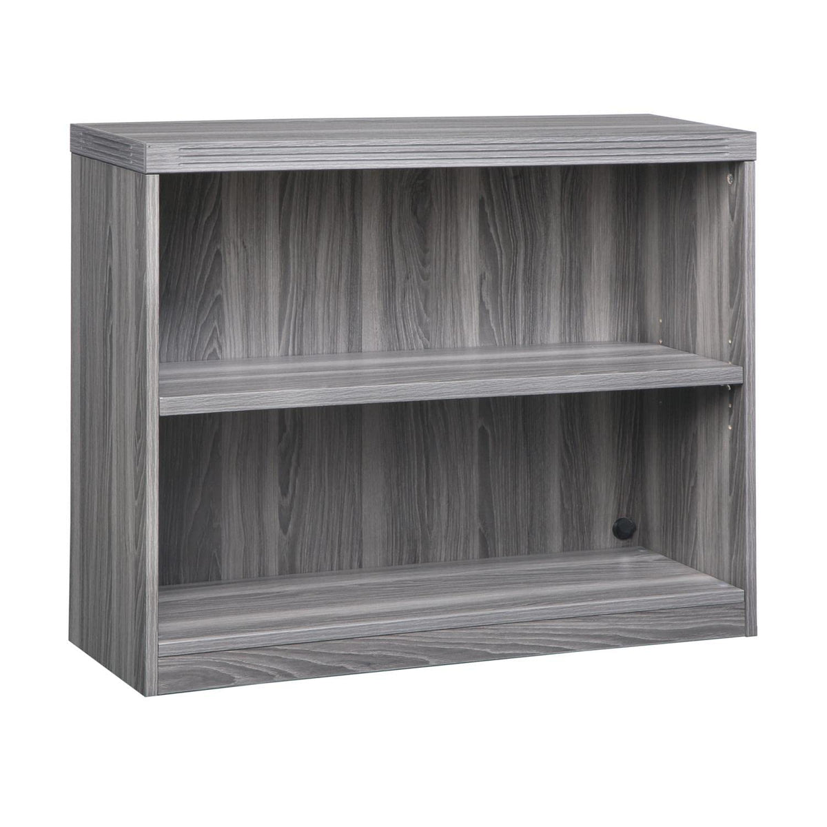 Safco Mayline Ab2S36Lgs Aberdeen Bookcase, 2 Shelf, Gray Steel Tf