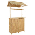 vidaXL Outdoor Bar Table Natural 45.28 x 37.40 x 84.25 in Bamboo
