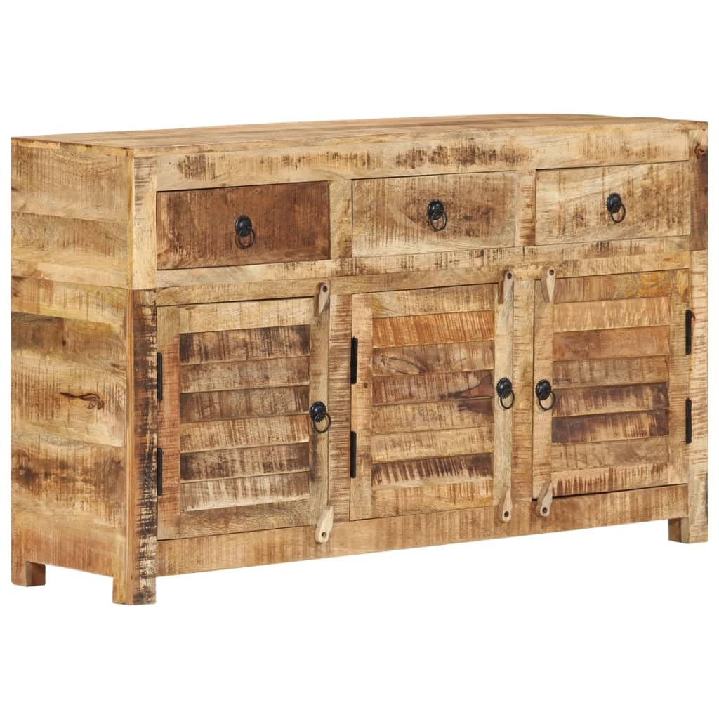 vidaXL Sideboard 43.3&quot;x11.8&quot;x25.6&quot; Solid Wood Mango