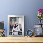 Renditions 5X7 Inch Solid Wood Picture Frame, High Definition Glass And High-End Modern Style Ready For Wall And Tabletop Photo