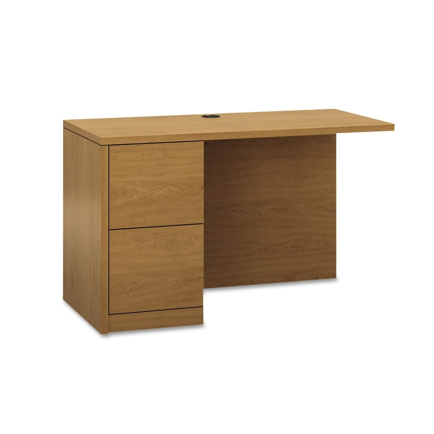 Hon 10500 Series L Workstation Desk Return, Full-Height Left Ped Mahogany