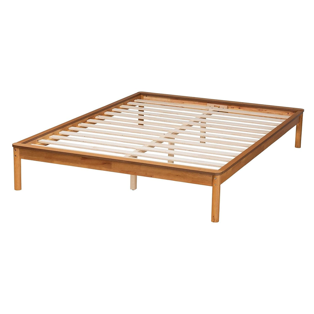 Baxton Studio Efren Bed Frame, Full, Honey Oak (236-12784-HiT)