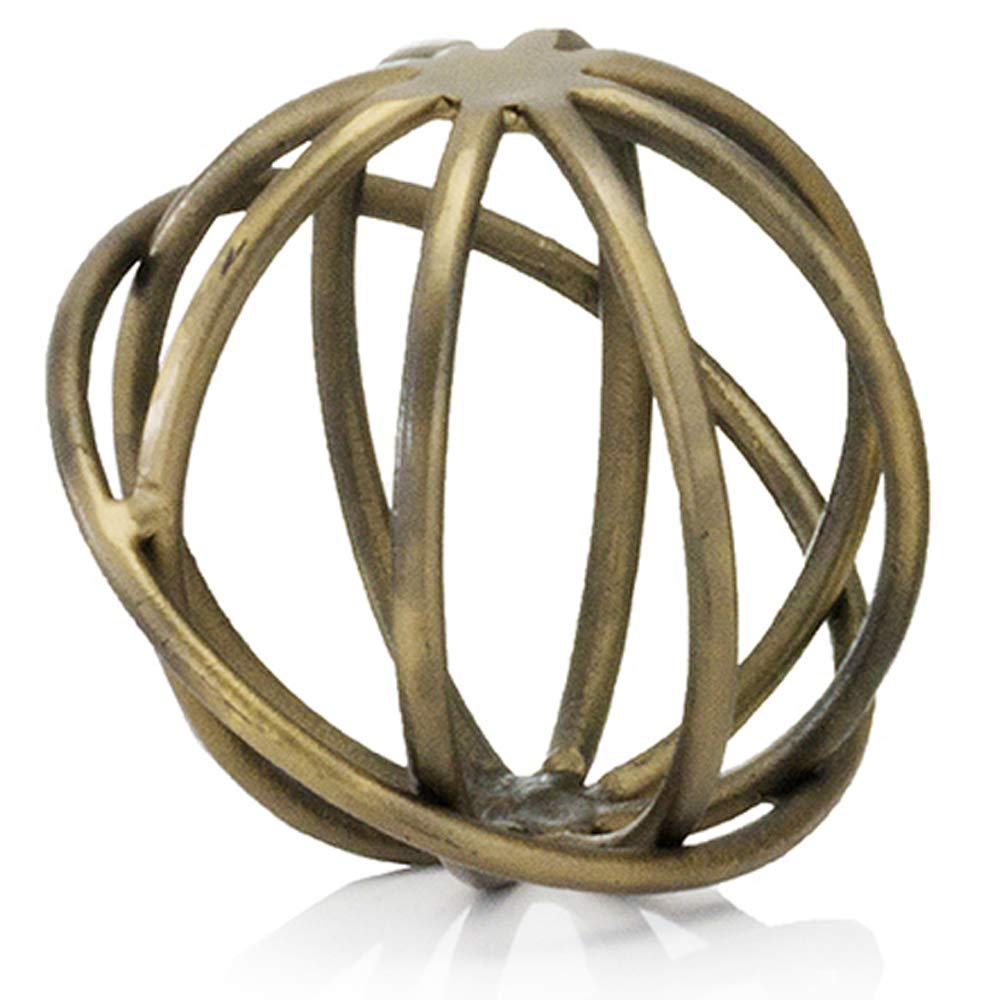 HomeRoots Aluminum 8' x 8' x 7' Bronze/Gold- Large Sphere