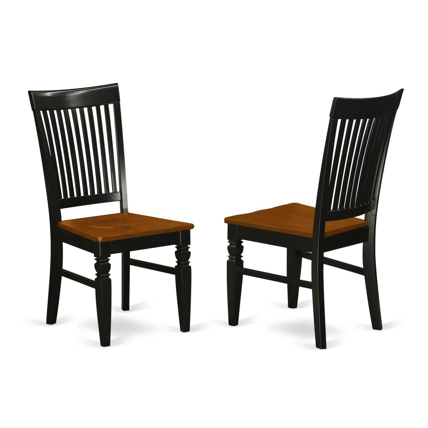 East West Furniture DOWE9-BCH-W 9 PC Kitchen Tables and Chair Set with 1 Dover Table and 8 Chairs in a Black and Cherry Finish