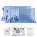 Promeed 100% Mulberry Silk Pillowcase Set Of 2, Both Sides Natural Silk Pillow Case 2 Pack Cooling Pillow Cases For Hot Sleepers