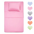 Best Season 400 Thread Count Cotton Twin Size Sheet Set (Pink Color) 3 Piece - Cotton Sheets Set, Soft Cotton Bed Sheets Sets Wi