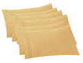 Elegant Comfort 6-Pack Solid Pillowcases 1500 Thread Count Egyptian Quality - Easy Care, Smooth Weave, Wrinkle And Stain Resistant, Easy Slip-On, 6-Piece Set, Standard/Queen Pillowcase, Gold