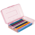 Danrong Pencil Box, Large Capacity Pencil Case, Plastic Pencil Boxs For Kids Girls Boys Adults, Hard Crayon Box Storage With Sna