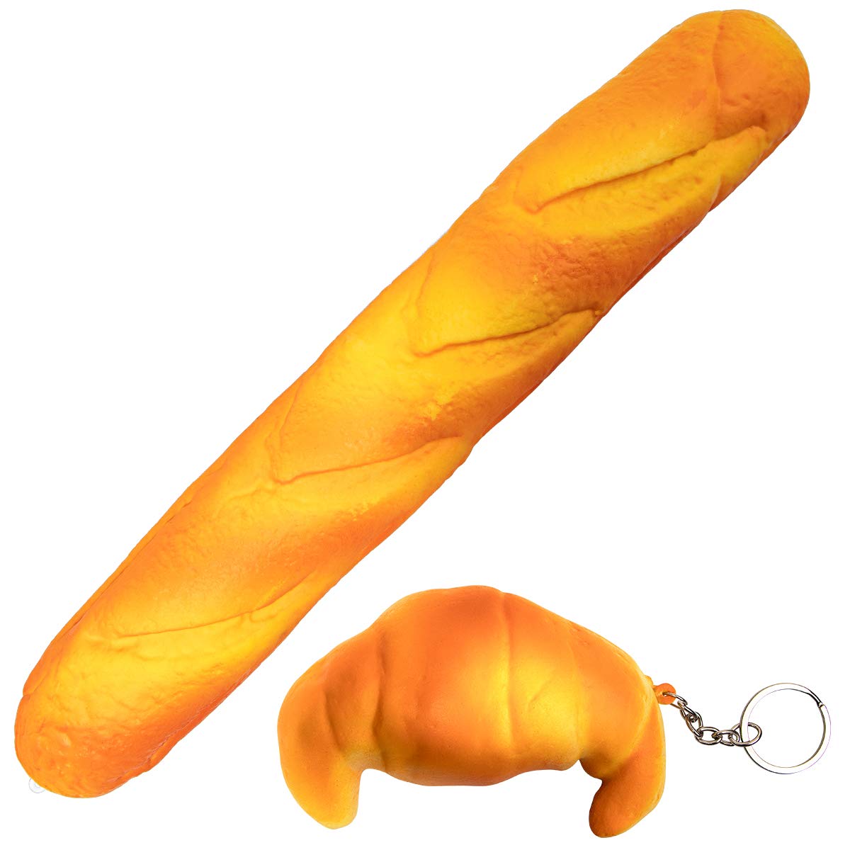 Soft Toast Bread Baguette Shape Anti-Skid Keyboard Wrist Rest Support & Mouse Wrist Support For Office,Computer,Laptop& Mac,Slow