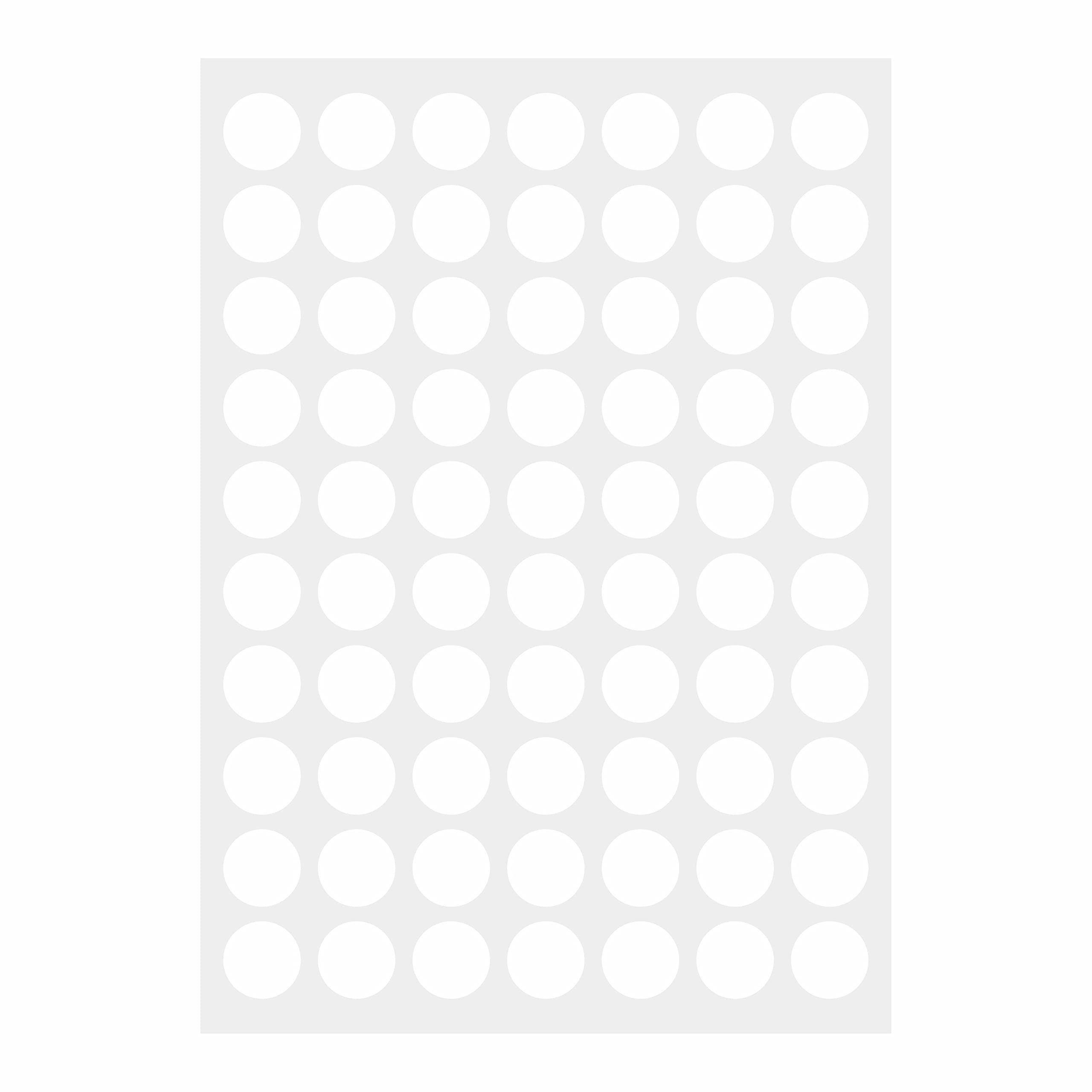 Parlaim 1050 Pcs 3/4 Inch White Circle Stickers, 15 Sheets, 0.75' Round Color Coding Dot Sticker Labels