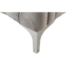 Lilola Home Bayberry Gray Velvet Chair with 1 Pillow