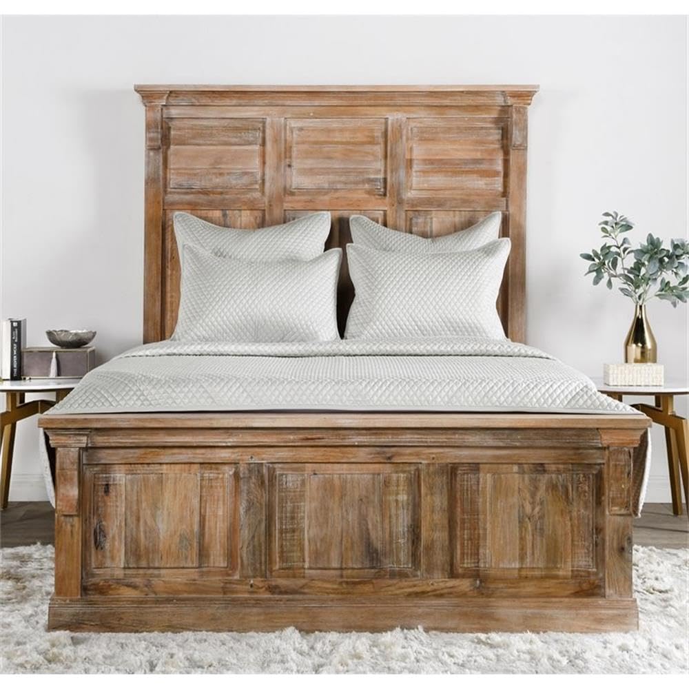 Kosas Home Winthrop 20&Quot; Hx36 W Diamond Poly Sateen Fabric King Sham - Silver Gray