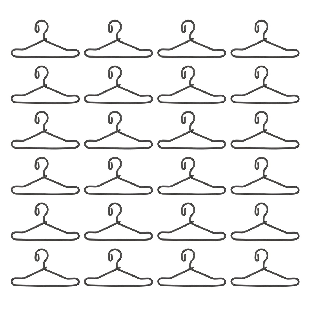 MAGICLULU Mini Clothes Hangers for Doll Clothes Metal Doll Hanger Set for Dollhouse Wardrobe Organization Tiny Wire Hangers for 