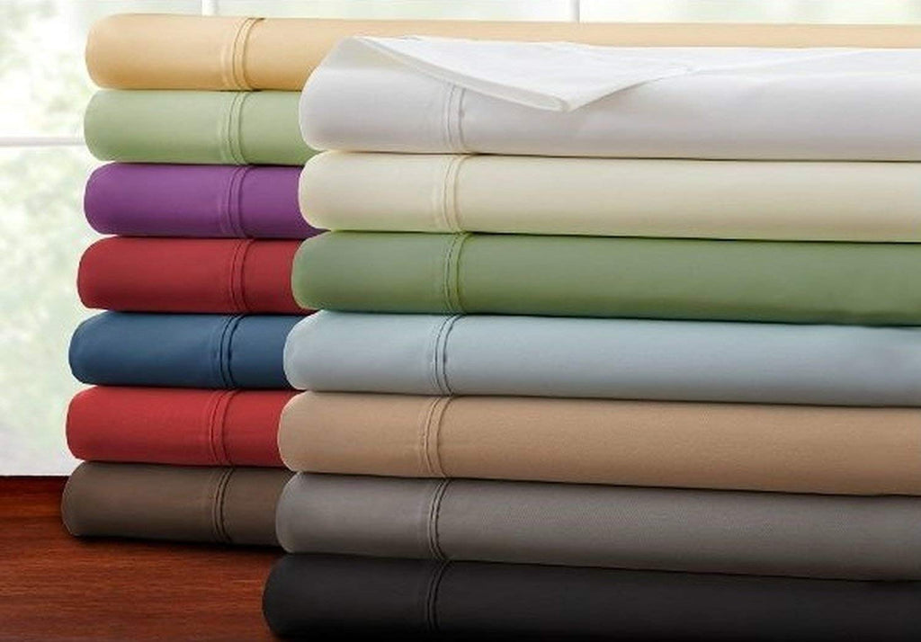 Elegance Linen Wrinkle Resistant Luxury 6-Piece Bed Sheet Set - 1500 Thread Count Egyptian Quality Silky Soft #1 Rated Sheet Set